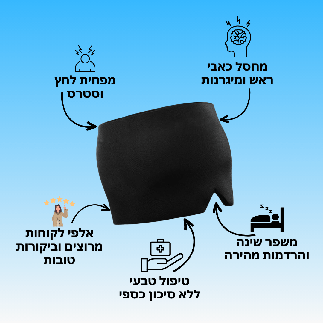 כובע ג'ל קירור וחימום להפחתת כאבי ראש ומיגרנות | מבית פומי ספורט - Pomy Sport