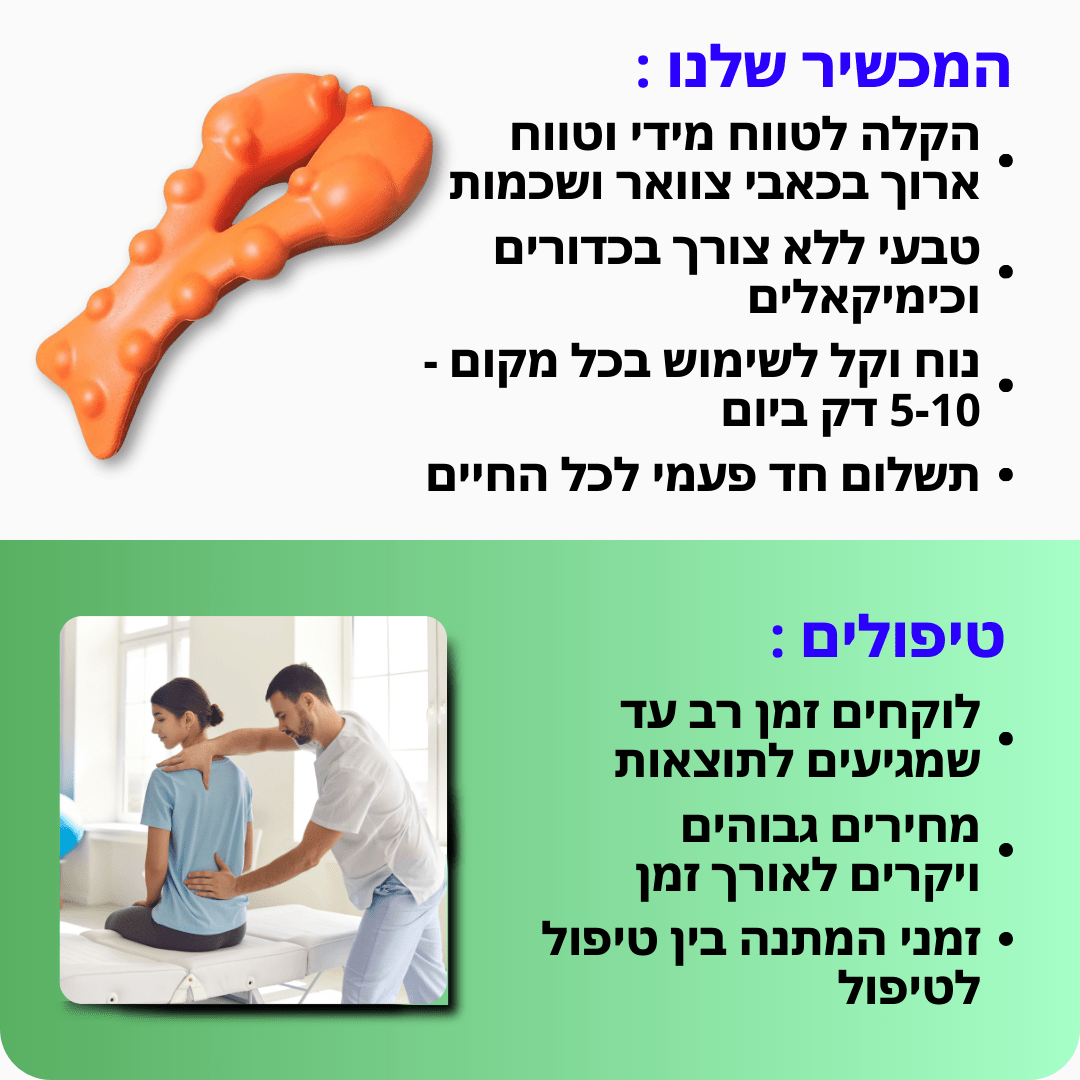 מעסה ידני / מתיחה ולחיסול כאבי צוואר עקשים | מבית פומי ספורט - Pomy Sport