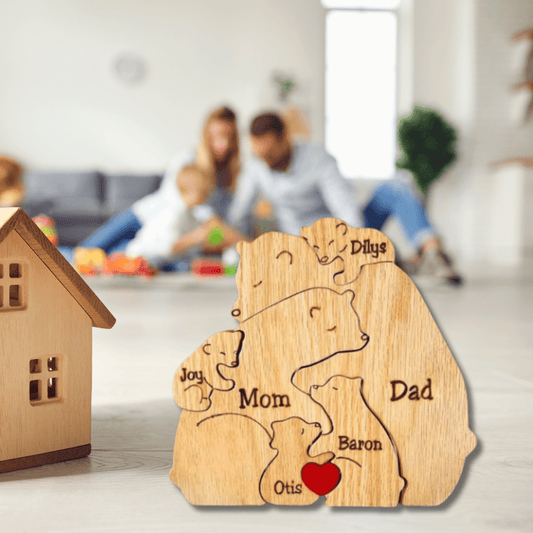 פאזל דובים משפחתי - מתנה מושלמת ומרגשת למשפחות ואירועים מיוחדים - Pomy Sport