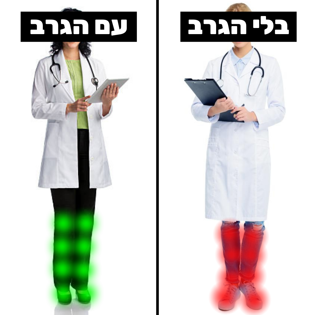 גרבי לחץ סוכרתיות להקלה מיידית בכאבי נוירופתיה ורגליים עבות | נוחות והקלה מיידית