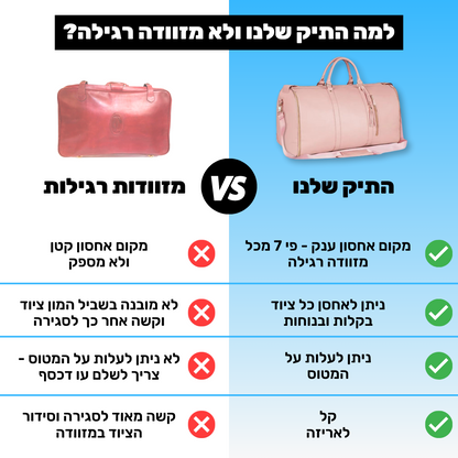 תיק בגדים מתקפל לטיולים וטיסות | מבית פומי ספורט