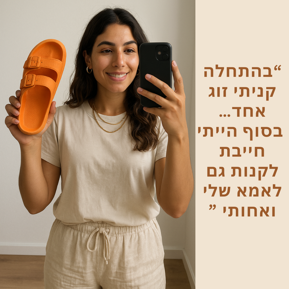 כפכפי COMFY להקלת כאבי רגליים וגב | ללכת על ענן  השני ב50%